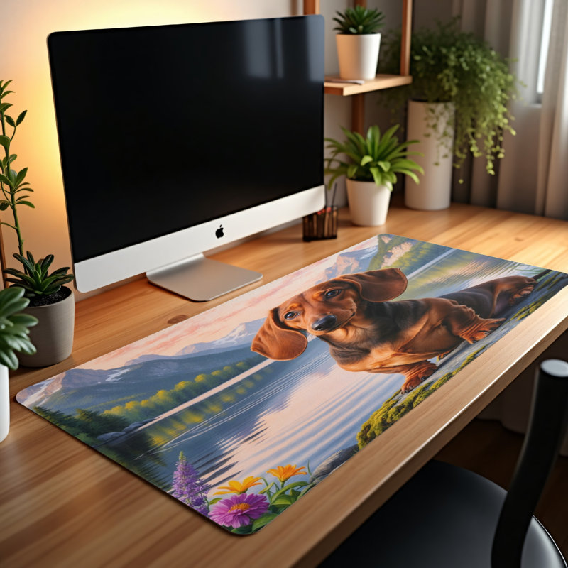 Polyester Desk Pad, 14.4x12.1