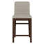 Tabouret de comptoir rembourré en bois massif