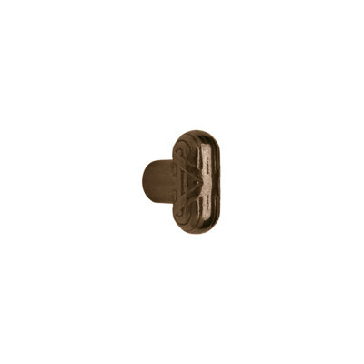 Ribbon And Reed Bronze Oval Knob