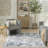 Bungalow Rose Sistrom Machine Washable Denim Vintage Indoor Rug-2124033921