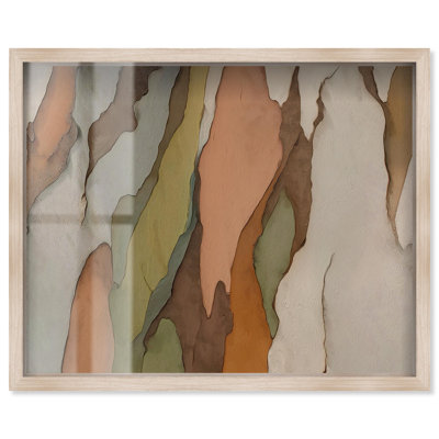 Décoration murale «Bark Layers II» par Art Remedy, cadre blond, 24 x 20