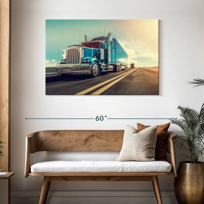Mehar Truck, 30" H x 45" W