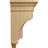 6 1/2"W x 6 1/2"D x 12"H Raised Fluting Corbel, Cherry (4-Pack)-91262486