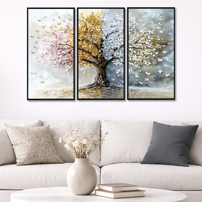 Four Season Tree Of Life I - Tree Of Life Wall Art Print Set