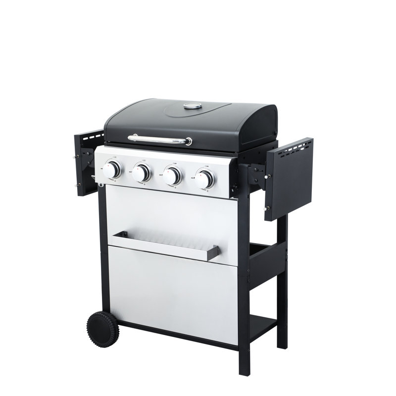 Composants en acier inoxydable pour l'extérieur, table d'appoint pliable, barbecue à flamme émaillée, composants pour