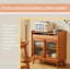 Buffet en bois massif et en verre de style scandinave-1725529958