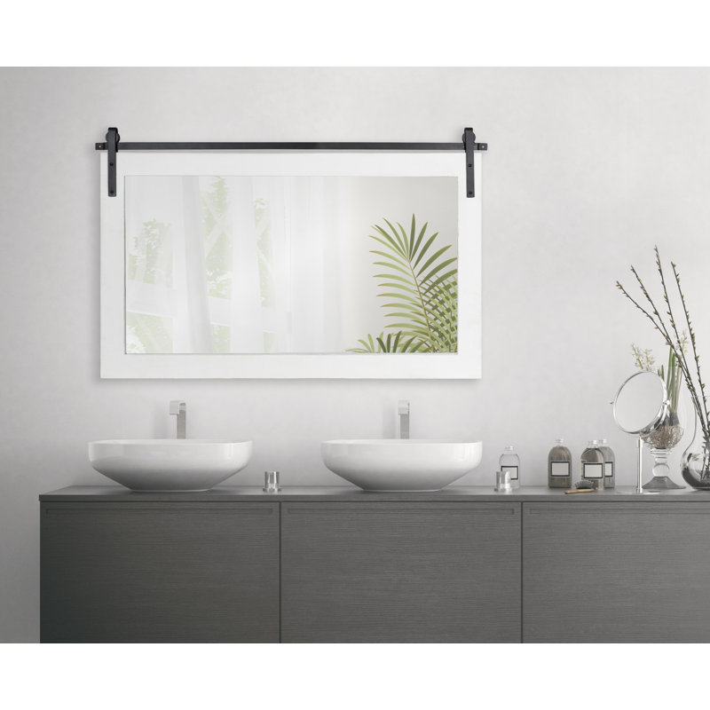 Miroir Dayanah, Blanc bord de mer, 38,75 po x 25,75 po
