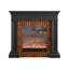 Foyer électrique en bois massif gris Drak-540047603