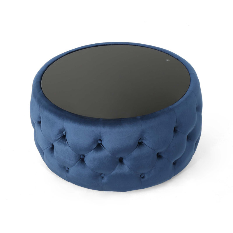 Ottoman Bench, Dark Blue