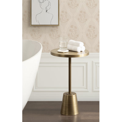 Searles Round Metal Side Table