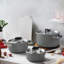 ZWILLING Pure 8-Pc Stainless Steel Cookware Set, Ivory-1827606424