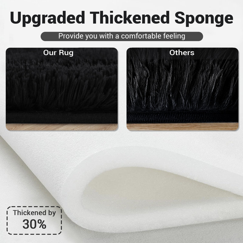 Modern rug with soft velor surface, Tapis de couloir 2 pi x 8 pi