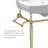 Whitehaus 24" Console with Integrated Rectangular Bowl, Brass Leg Support and Side Towel Bar-27330540-27330536
