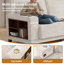 Ensemble de canapé modulaire avec rangement en chenille à compression et causeuse-40268998