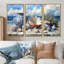 Beach Pottery in Blue and White Tons VII - Ensemble de décoration murale Beach Pottery-107181149-107181170