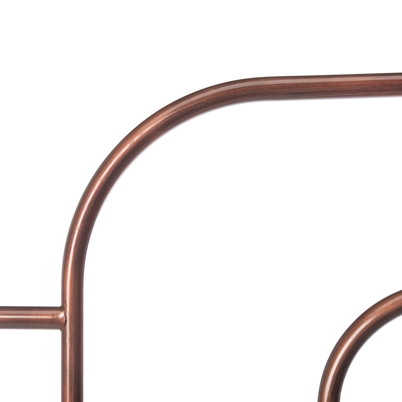 Magdeline Metal Headboard, Antique Bronze, Queen