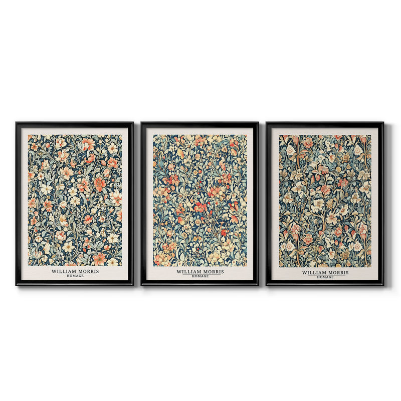 Collection sur toile encadrée personnalisée - 3 pièces, H 27 po x l 39 po, Noir
