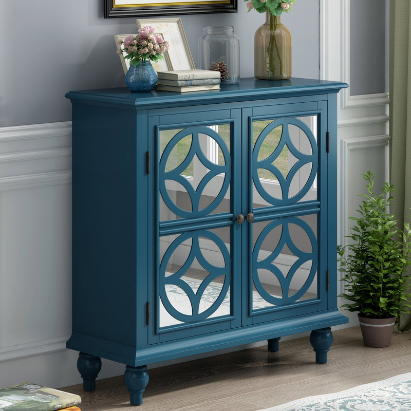 Buffet de 33,4 po de largeur Denville, Bleu