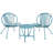 Patio Furniture Set 3 Pieces, Shell Shape Garden Bistro Set-2027691482
