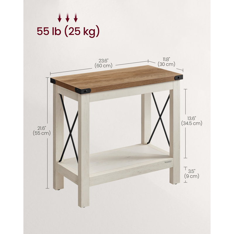 Orviston End Table, White