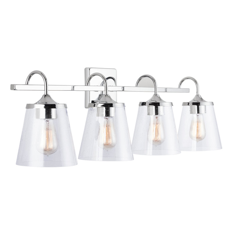 Éclairage pour meuble-lavabo à intensité variable Esley, Chrome, 4