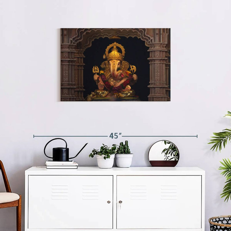 Ganesh Statue, 20" H x 30" W
