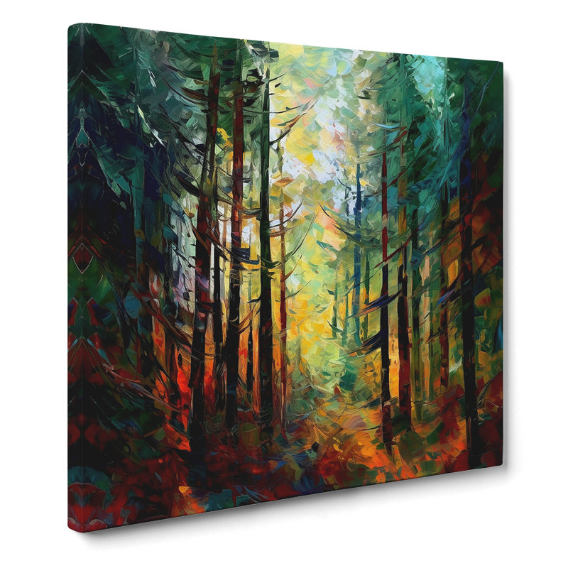 Forest Expressionism No.2 - Wrapped Canvas, 35cm H x 35cm W x 3cm D