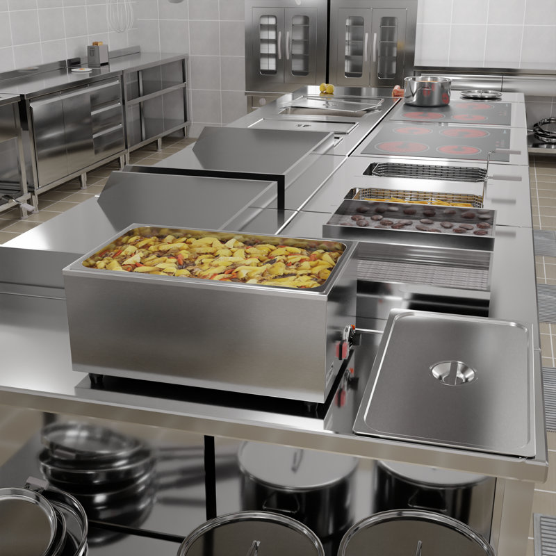 Chauffe-plat commercial Bain Marie
