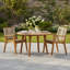 Fauteuils de patio en bois d'acacia Natalia-594501619