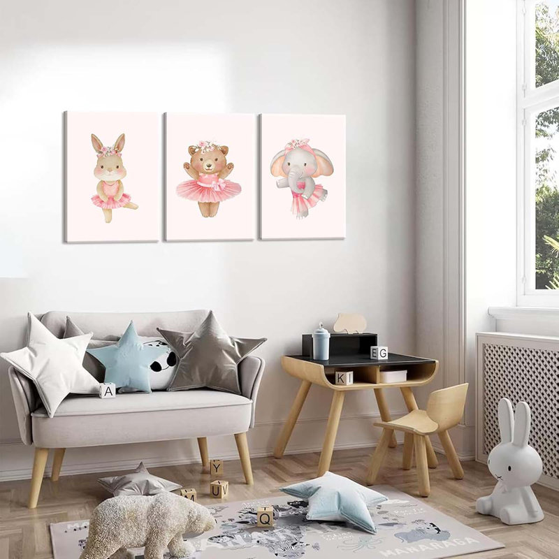 3 Piece Wrapped Canvas Print, 60 cm H x 120 cm W
