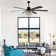 Leisel 65" 6 - Blade Crystal Chandelier Ceiling Fan with Lights and Remote, 6 Speeds Reversible Ceiling Fan