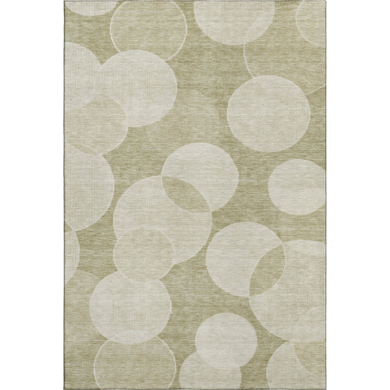 Premium Machine Washable Lubbers AMF1751 Geometric Rug, Rectangle 10' x 14'