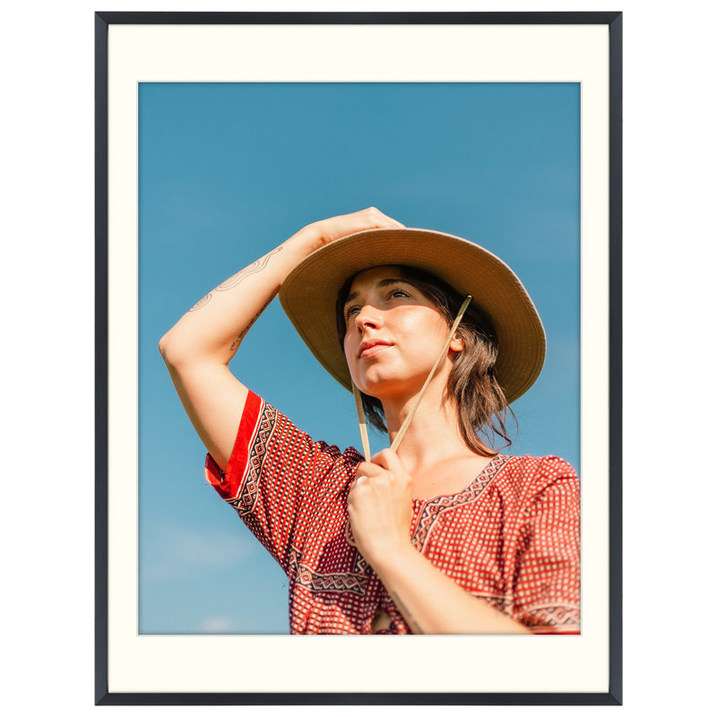 Cadre photo Drennon, images de présentation, cadre en métal pour fixation murale, Noir, 18 po x 24 po emmêlé à 16 po x 20 po