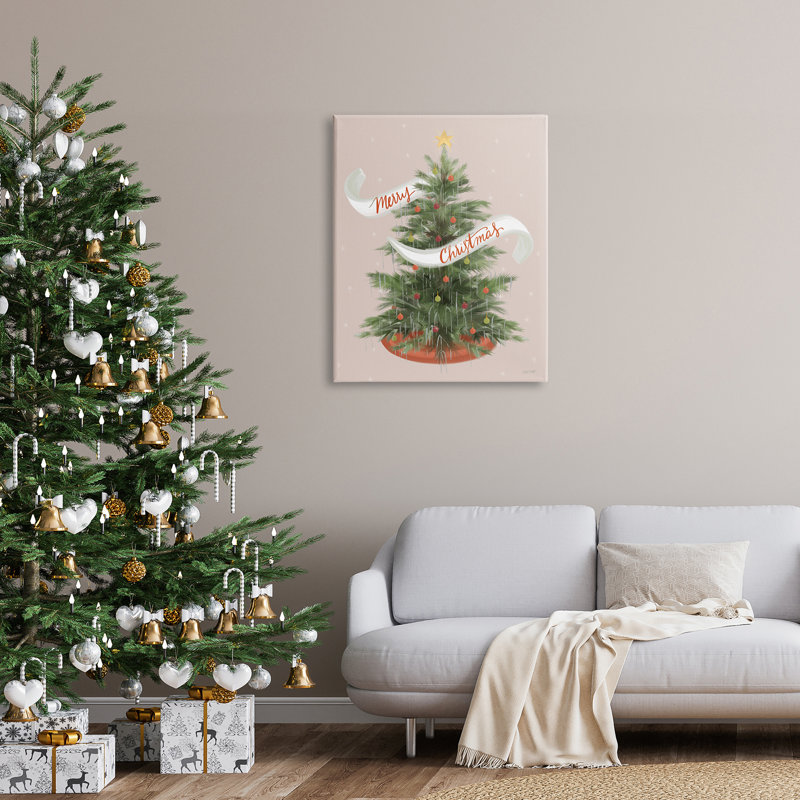 Merry Christmas Banner, Toile tendue, H 40 po x l 30 po x P 1,5 po