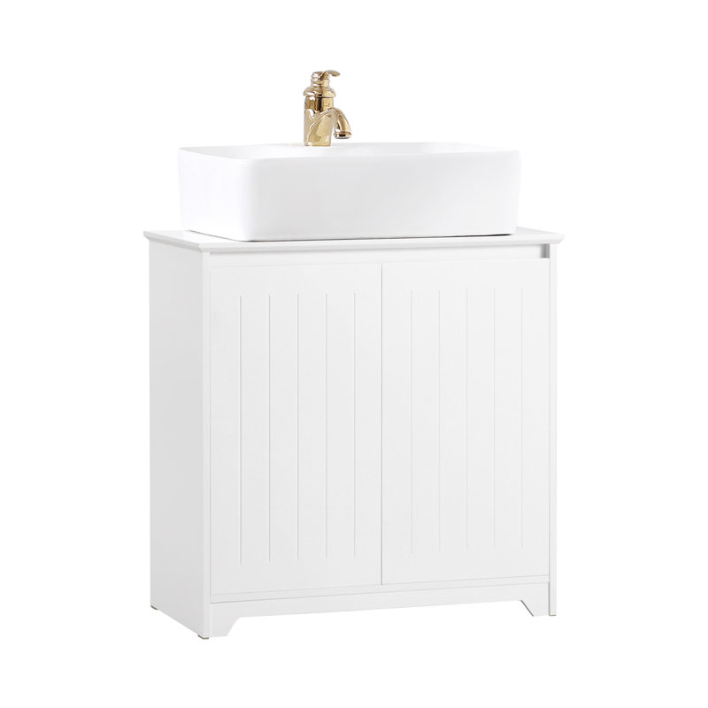 Tullytown 60cm Single Bathroom Vanity Base Only in White