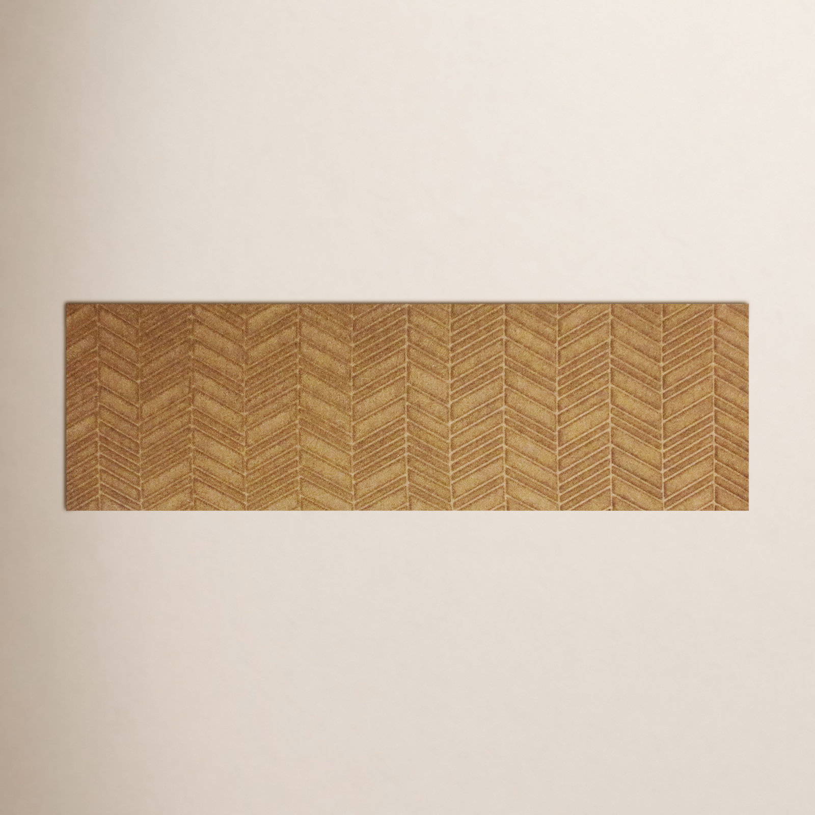 WaterHog Luxe In Vein Non-Slip Doormat, Wheat , 21.5" W x 70" L