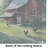 Chicken Coop at Dawn Glass Cutting Board