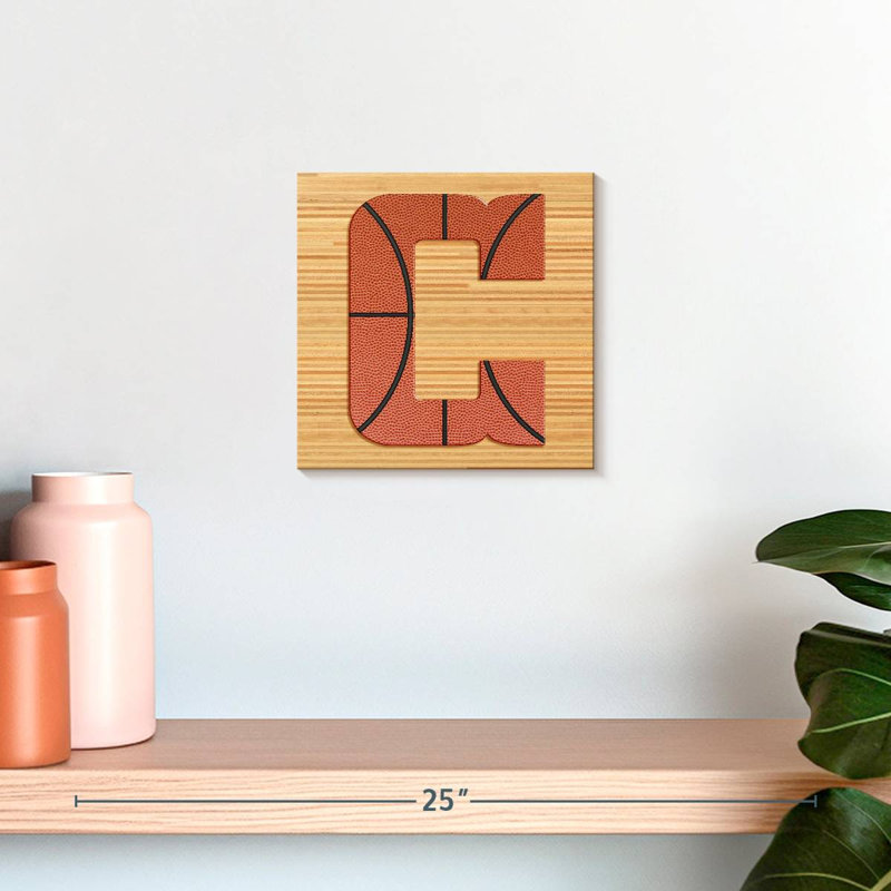 «Basketball C Alphabet» sur toile, H 10 po x l 10 po x P 1,25 po