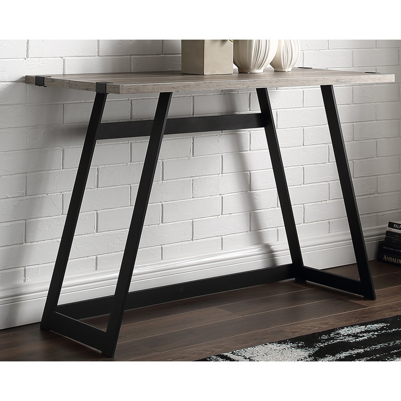 Buxton Metal Base Writing Desk, Grey Wash