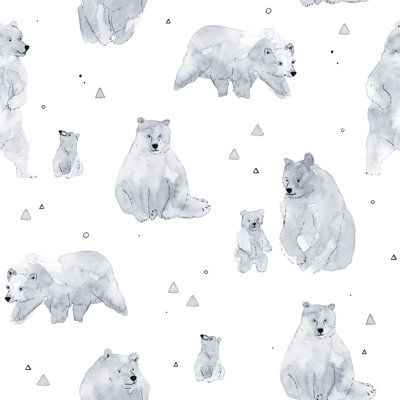 Rouleau de papier peint adhésif Dey Bears L 10 pi x l 24 po