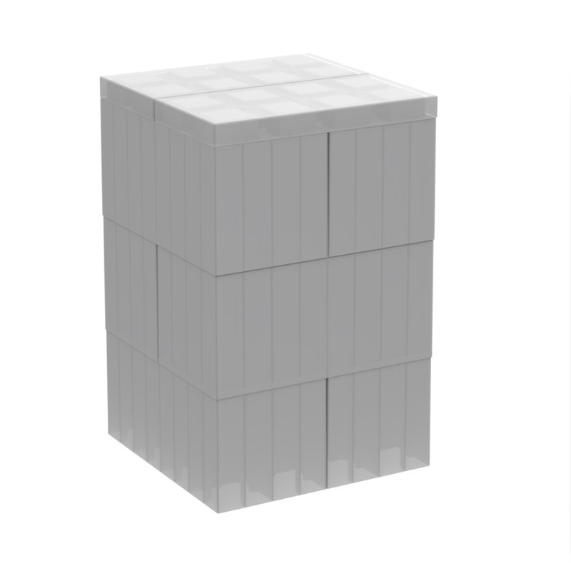 Tabouret décoratif en plastique, Translucide