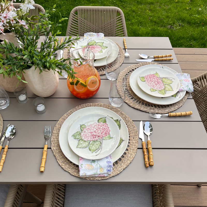 8 - Person Patio Dining Set with Rectangular Table , Cushions Included
