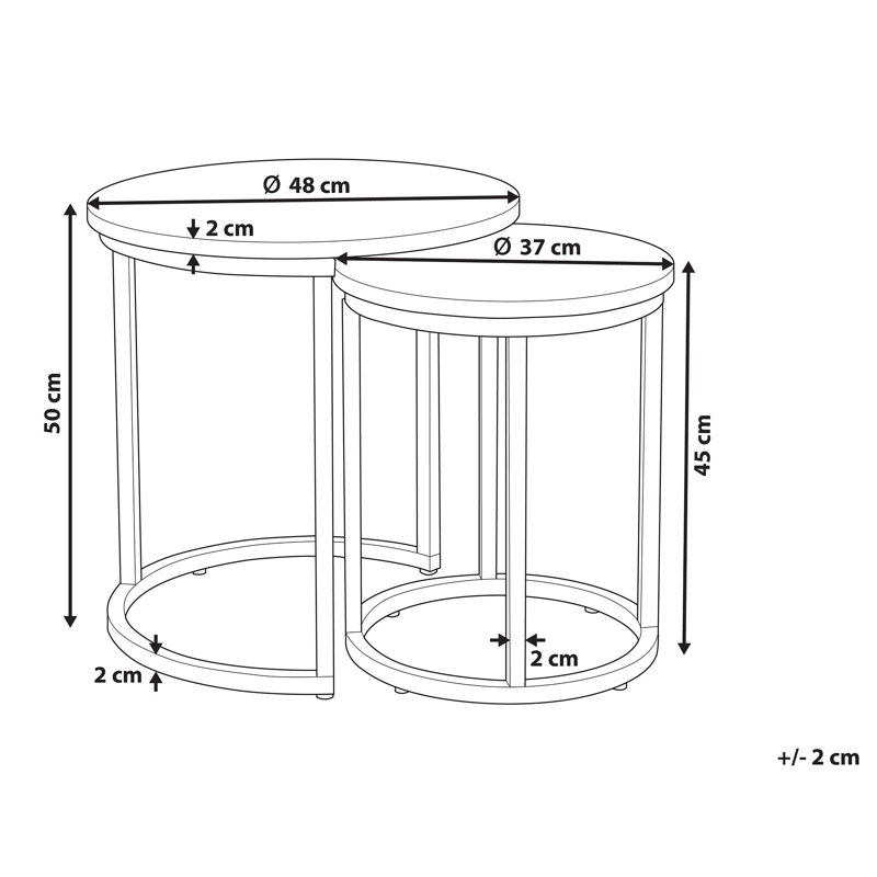 Woodburn Frame Nesting Tables