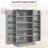 Cabinet 41" Kitchen Pantry Storage, Freestanding Kitchen Cabinet With 12-Door Shelves, Double Doors, 5-Tier Shelving And Adjustable Shelves, Paper Gray-966035600