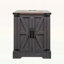 Rustic wood nightstand with adjustable shelf,with charging station-343576450