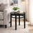 Arbor Round Classic Indoor/Outdoor Adirondack Side Table, Solid Acacia Wood Black End Table, Small Indoor Outdoor Side Table for Living Room, Patio, Balcony-1968732465