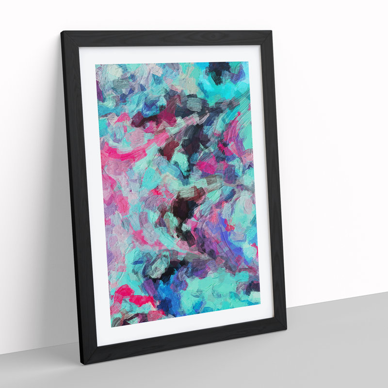 View Of A Storm - Print, Black Picture Frame, White, 66cm H x 48cm W