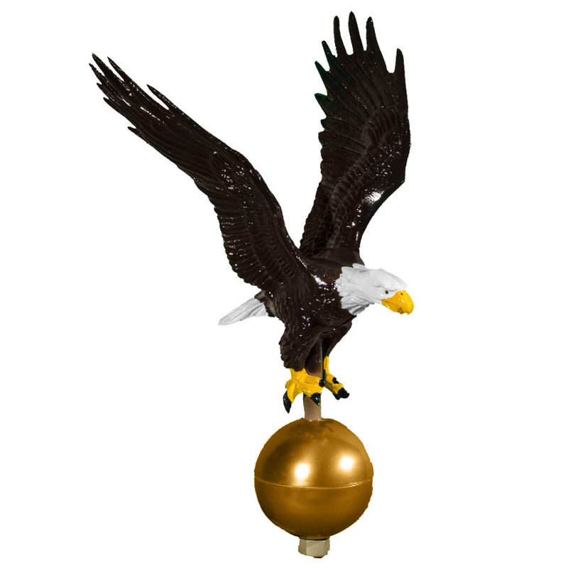 Mât en aluminium Aigle, Couleur naturelle, Petit (H 12 po x l 9,25 po)
