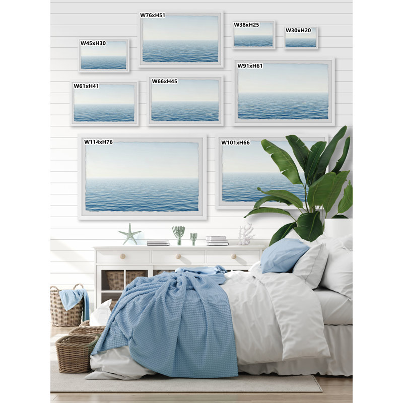 Ocean Time 1 Piece Single Picture Frame Painting, 61cm H x 91cm W x 3.81cm D