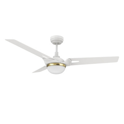 Bedford 52'' Smart Ceiling Fan with Remote, Light Kit Included,Works with Google Assistant and Amazon Alexa,Siri Shortcut.